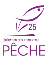 Logo federation departementale peche 25 doubs fond blanc